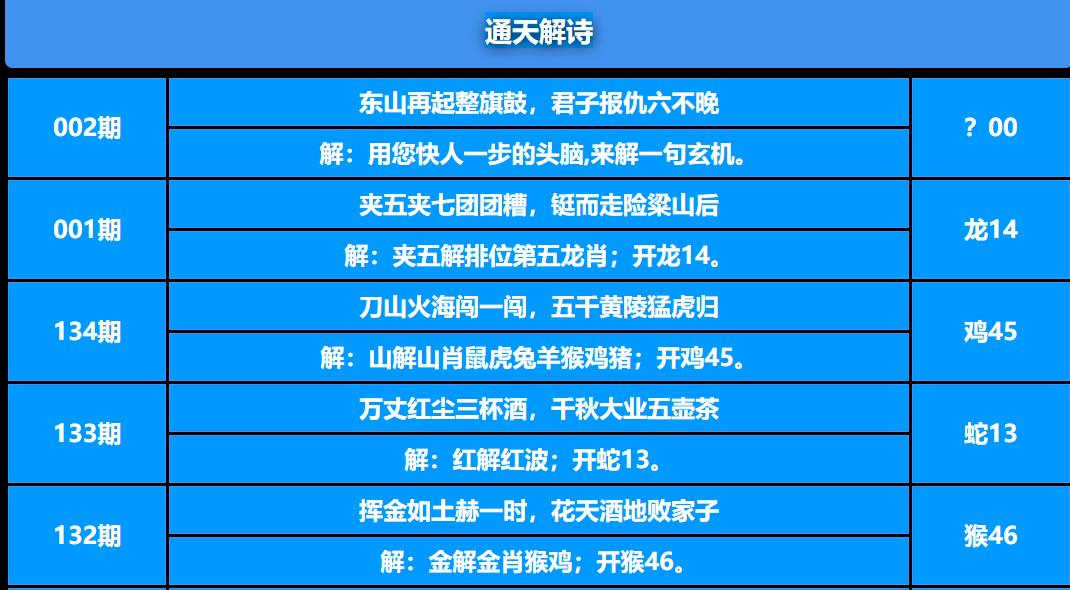 002期通天解诗[图]